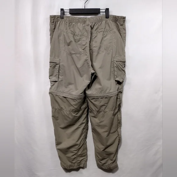 REi Convertible Hiking Outdoor Pants Womens 16P Tan Camping Fishing Safari Retro - Picture 5 of 11